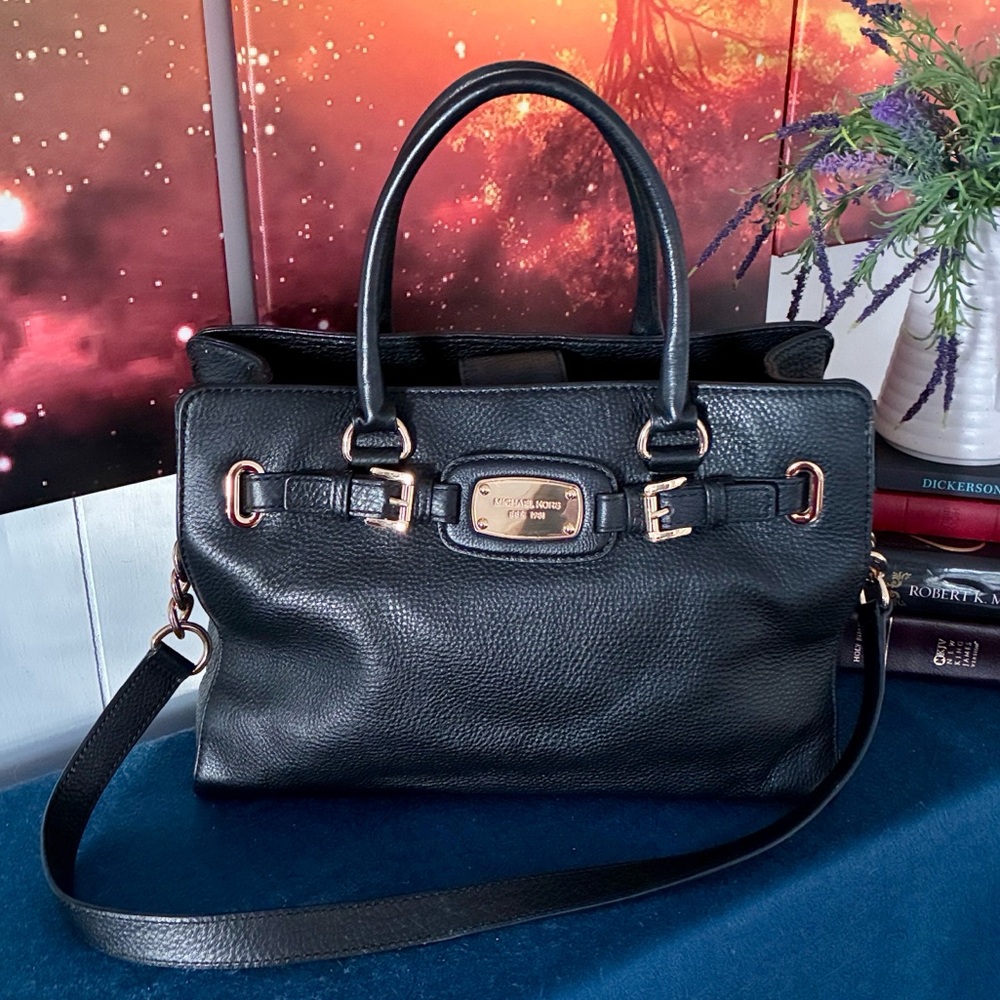 Michael Kors Pebbled Leather Hamilton Bag